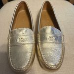 Coach  Women’s Odette Metallic Tumbled Loafers, Size 9.5 Photo 5