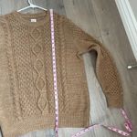 Gap tan cableknit crewneck sweater Photo 5
