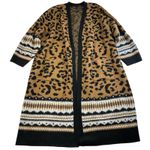 Torrid Plus 5X Cardigan Sweater Vegan Cashmere Duster Long Animal Print Soft Photo 1