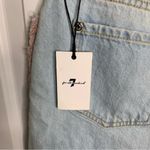 7 For All Mankind 7 for‎ all mankind fringe denim mini skirt size 26 Photo 3