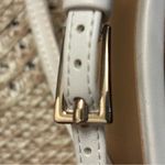 ALDO  Fiona white mesh slingback heels with gold accents Size 9.5M Photo 6