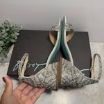 Betsey Johnson NIB  Women's Noren Rhinestone Low Block Heels Silver‎ Size 6M Photo 3