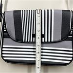 Vera Bradley Midnight Stripe Crossbody Bag Purse Black and White Minimalist Photo 7