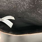 Mango MNG Shimmery Gold Black Envelope Tassel Convertible Clutch Photo 9