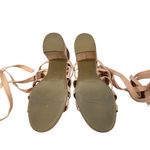 Marc Fisher  Blush Pink Lace up Caged Sandal Block Heels Women Sz 7 Photo 3