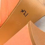 EGO  | Happer Close Toe Statement Platform Block Heel Nude Peach Satin US 6 UK‎ 4 Photo 3