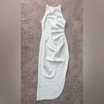 Misha Ida Midi Ruched Dress White Size 8 Photo 1