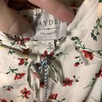 Hayden  LA White Dress with Red Floral Print NWT Size Medium Photo 1