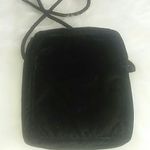 Black Velvet Crossbody With Flower Embroidery Photo 2