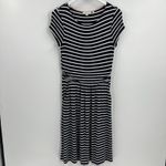 Boden Amelie Jersey Navy Blue White‎ Striped Short Sleeve Stretch Dress Size 6R Photo 2