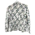 Liz Claiborne Career XXL Floral Blazer White Purple single button office pastel Photo 1