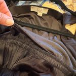 Loft  Jumpsuit Womens S Black Sleeveless Ruffle Neck Wide Leg Pockets Lightweight Photo 15