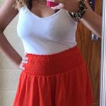 Boutique Orange Flowy Shorts Size M Photo 0