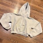 J.Crew  cropped greenish beige hooded sweatshirt, s Photo 0