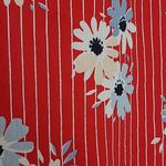 Madewell  DAISY SIDE BUTTON SKIRT IN RETRO STRIPE LIPSTICK RED KNEE LENGTH 2 Photo 4