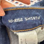 American Eagle  Blue Denim Patch Jean Shorts Womens 6 High Rise Shortie Festival Photo 9