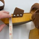 MIA  Nira Sabrinda Faux Leather Y2K Chunky Heel Cognac Sandal Size 9.5 Photo 6