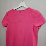 Chelsea28 Dress Mini Short Sleeve Dress Casual Barbie Pink Solid Crewneck Photo 4