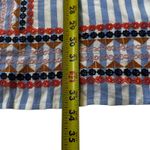 THML  Blue/White Striped Tassel Mini Straight Dress Women's Size Medium 41-9 Photo 7