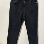 Boden Denim Girlfriend Pant sz 8 Washed Black 28” Inseam Straight Leg Photo 0