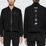 Nike NSW Rally Jacket Varsity Air Cropped Black Sz XL Athleisure Athlete Gym Photo 1