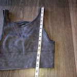 Harmony and Balance Grey Ribbed Sports Bra Size Small Photo 8