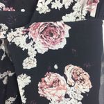 The Jetset Diaries Rosa Black Floral Chiffon Wrap Lace Up Maxi Dress Medium Photo 10