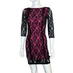 ERIN by Erin Fetherston Women’s Turn The Radio On Dress Black Pink Sz 0 Photo 1