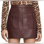 BCBGMAXAZRIA  Chocolate Mini Skirt Photo 1