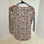 Wallflower Pink and Blue Fitted floral Blouse Size M Photo 2