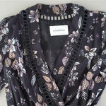 Nicole Miller N/Nicholas Floral Print Knee-Length Lace Insert Mini Dress Size 0 Photo 4