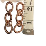 White House | Black Market  2 1/4" Rose Gold Tone Chain Drop Earrings-NWT Photo 2