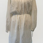 WAYF  Cold Shoulder‎ Ivory Off White Lace Embroidered Dress M Medium Boho NWT Photo 0