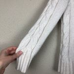 Ann Taylor  Cream Cable Knit Pullover Sweater Womens S Preppy Cozy Fall Fisherman Photo 3