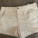 American Eagle  Cream Corduroy Shorts Photo 0