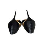 Zac Posen Black Satin Pointed Toe Stiletto Heel Pumps Size 9 Photo 11