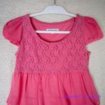 Vintage Season Wind Barbie hot pink barbiecore short sleeve tiered dress, XXS Photo 2