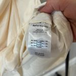 Reformation CELLO KNIT TOP Ivory White Size Small Photo 4