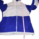 The North Face The Jacket Womens Small Blue Purple Grey Fleece Polartec Denali Coat Photo 3
