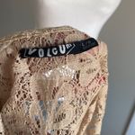 Volcom Vintage  Lace Tan Top Size L Photo 4