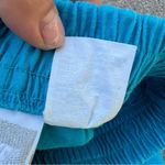 Nike Vintage 90s teal blue high waist pleated cotton shorts Photo 6