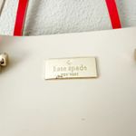 Kate Spade | "Arbour Hill Elodie" Purse Nude Beige Bright Coral + Long Strap Photo 4