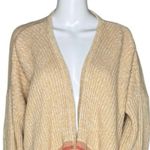Storybook Knits Sweater Womens 1X Tan Southwestern Wrap Cardigan Fringe Neutral Size XL Photo 4