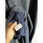 Entro  Navy Tweed Majesty Sleeveless Midi Dress Button Down Women's Size Small Photo 12