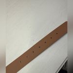 White House | Black Market NWT Gold Buckle Denim Leather Belt Sz M Photo 7