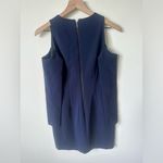 Alice + Olivia  Navy Cold Shoulder Long Sleeve Mini Dress Sapphire Size 0 Photo 4