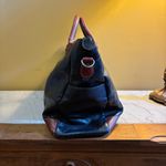 Samsonite Heritage Industries Large Satchel Tote Bag Black Brown Leather Zip Top Photo 3