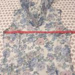 Jessica McClintock Vintage Floral Garden Lace Trim Maxi Prom Bridesmaid Dress Photo 9