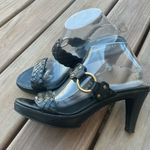 Coach  Black Woven Leather Sandals🖤🖤 Photo 7