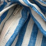 Faherty  Cypress Linen Stripe Belted Shorts | Blue/White | XS Photo 3